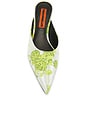 view 5 of 5 TACÓN FLORAL ARROW MULE  in Floral Green Multi