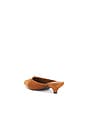 view 4 of 5 Suede Arrow Mule Pump in Sepia Brown
