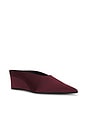 view 2 of 5 Satin Pointed Gala Wedge Pump in Bordeaux