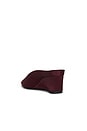 view 4 of 5 Satin Pointed Gala Wedge Pump in Bordeaux