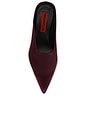 view 5 of 5 Satin Pointed Gala Wedge Pump in Bordeaux