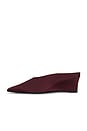 view 6 of 5 Satin Pointed Gala Wedge Pump in Bordeaux