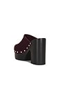 view 4 of 5 Suede Sol Platform Clog in Bordeaux