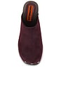 view 5 of 5 Suede Sol Platform Clog in Bordeaux