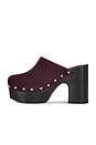 view 6 of 5 Suede Sol Platform Clog in Bordeaux