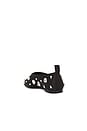 view 3 of 5 Teardrop Crystal Riad Flat in Black & Clear