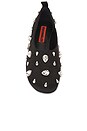 view 4 of 5 Teardrop Crystal Riad Flat in Black & Clear