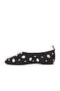 view 5 of 5 Teardrop Crystal Riad Flat in Black & Clear