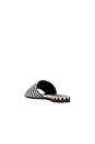 view 3 of 5 Stripe Salerno Sandal in Black & Natural Stripe