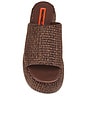 view 4 of 5 Raffia Cloudy Platform in Chocolate