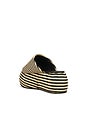view 3 of 5 Stripe Raffia Cloudy Platform Sandal in Black & White Micro Stripe