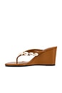 view 5 of 5 Soleil Wedge Sandal in Natural & Caramel