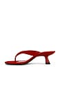 view 5 of 5 Suede Beep Thong in Lucky Red