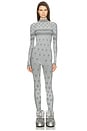 view 1 of 4 First Layers Turtleneck Catsuit in Mirror Winter Fairisle