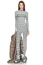 view 4 of 4 First Layers Turtleneck Catsuit in Mirror Winter Fairisle