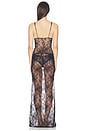 view 4 of 4 Ultra Fine Lace Long Slip Dress in Onyx
