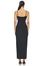 view 3 of 3 Smooth Layers Skimpy Strap Maxi Dress in Obsidian