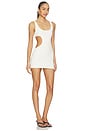 view 2 of 3 Cotton Jersey Cut-out Mini Dress in Marble