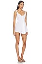 view 2 of 3 Garment Washed Poplin Mini Dress in Snow