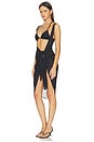 view 2 of 3 Sheer Cover Up Dress Sarong in Obsidian