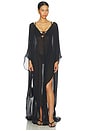 view 1 of 4 Sheer Long Kaftan in Obsidian