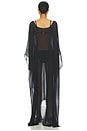 view 4 of 4 Sheer Long Kaftan in Obsidian