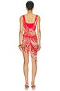 view 3 of 3 Sheer Dress Sarong in Carmine Zebra Print