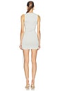 view 3 of 3 Cupro Jersey Wrap Mini Dress in Pearl