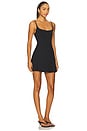 view 2 of 3 Smooth Layers Skimpy Strap Mini Dress in Obsidian