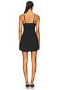 view 3 of 3 Smooth Layers Skimpy Strap Mini Dress in Obsidian
