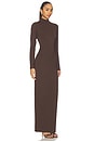 view 2 of 3 Smooth Layers Turtleneck Dress in Espresso