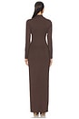 view 3 of 3 Smooth Layers Turtleneck Dress in Espresso