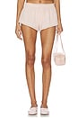 view 1 of 6 Garment Washed Poplin Short in Barely Pink in Dusty Pink