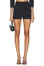 view 1 of 6 Refined Knit High Waist Short in Obsidian