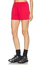 view 3 of 6 Cotton Fleece Classic Short in Washed Red