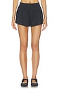 view 1 of 6 Woven Cotton Short in Onyx