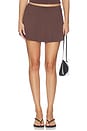 view 1 of 6 Smooth Layers Mini Skort in Cocoa
