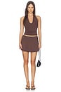view 5 of 6 Smooth Layers Mini Skort in Cocoa
