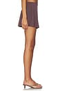 view 3 of 6 Smooth Layers Mini Skort in Raisin