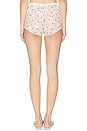 view 6 of 6 Stretch Lace Triangle Cami And Short Set in Ivory Cherry Print