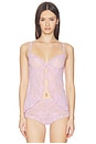 view 1 of 4 Stretch Lace Babydoll in Baby Pink