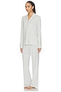 view 3 of 5 Skims Sleep Long Sleeve Button Up Sleep Set in Light Heather Grey