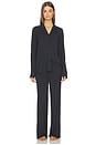 view 4 of 4 Skims Sleep Long Sleeve Button Up Sleep Set in Onyx