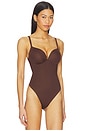view 3 of 5 Ultimate Body Shapewear Push-up Thong Bodysuit in Cocoa