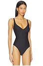 view 3 of 5 Body Plunge Bodysuit in Onyx