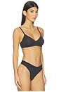 view 2 of 4 Fits Everybody Unlined Demi Bra in Onyx