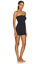 view 3 of 4 Seamless Sculpt Strapless Shortie Bodysuit in Onyx