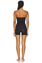 view 4 of 4 Seamless Sculpt Strapless Shortie Bodysuit in Onyx