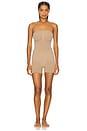 view 1 of 4 Seamless Sculpt Strapless Shortie Bodysuit in Sienna