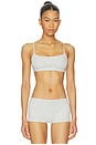view 1 of 4 Everyday Cotton Scoop Bralette in Light Heather Grey